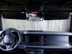 Ford Bronco Windshield Sunshade - Custom AutoShade - Silver Ford Bronco Windshield Sunshade - Custom AutoShade - Silver